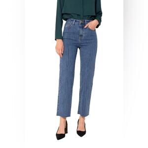 Oraije Paris Sandra Straight-Leg Ankle Jeans Medium Wash Size EU 38 = US 28